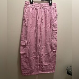 Old Navy Pink Cargo Pants Petite size S NWT